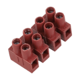 BN 20498 - Terminal blocks 12-way (BM), high temperature version without wire protectors, PA 6.6, brown