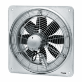 DZQ 25/84 B - Axial wall fan with square wall plate, DN 250, three-phase ACApplication examples: Production facility, Commercial premises, Garage, Building container, Storage facility