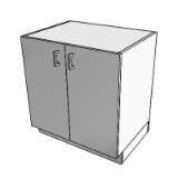 C03G0 Cabinet UCB 2 Shelf 2 Door 36x30x22