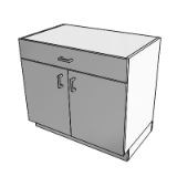 C04E0 Cabinet UCB 1 Shelf 1 Drawer 2 Do 36X36X22
