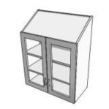Ce030 Cabinet W H 2 Sh 2 Gdo Sloping Top 38x30x13