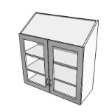 Ce040 Cabinet W H 2 Sh 2 Gdo Sloping Top 38x36x13