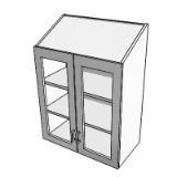 Ce080 Cabinet W H 2 Sh 2 Gdo Sloping Top 41x30x16