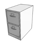 F0410 Cabinet Filing Half Height 2 Drawer