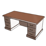 F0650 Desk Executive Wood