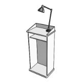 F2100 Lectern Mobile With Reading Light 26x21