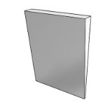 A1067 Mirror Float Glass Ada Accessible