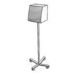M4116 Monitor Vital Signs On Mobile Stand
