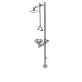 P5210 Shower Safety Freestanding With Eye Face Wash