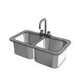 Cs230 Sink Ss Double Compartment 10x14x16 Id