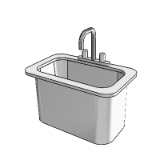 D0795 Sink Crs 18 Gauge With Faucet 11x18x14