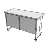 E0712 Table Process Adj Height 10 Drawer 60Wx24D