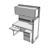 E0117 Workstation Straight Free Standing 48W