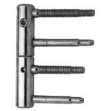11R Ø 20 - Adjustable hinge with security screws for entrance doors