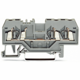 280-681 - Borna de paso para 3 conductores, 2,5 mm², Marcaje central, para carril DIN 35 x 15 y 35 x 7,5, CAGE CLAMP®
